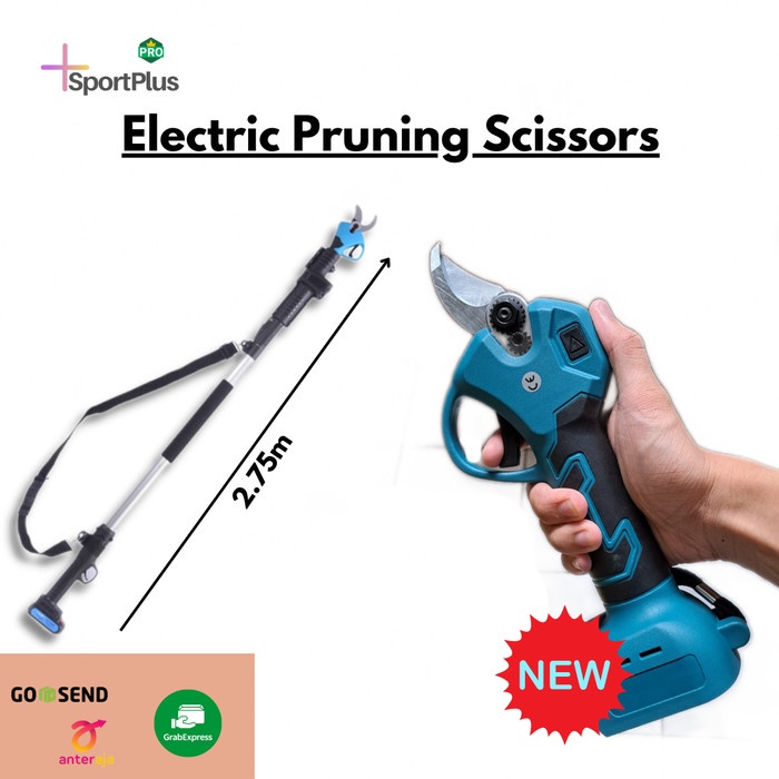 Terlaris Gunting Pruning Dahan Elektrik 21V Battery Baterai Shear Cordless