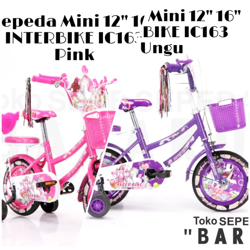 TB - Sepeda Mini Anak INTERBIKE 12 16 18 Inch