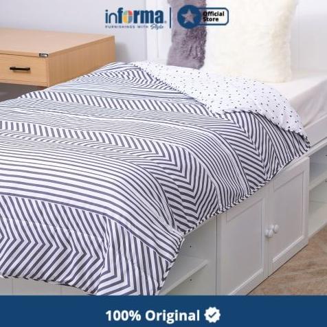 Informa - Informa 150x200 Cm Bed Cover Marshmallow Print Stripedot