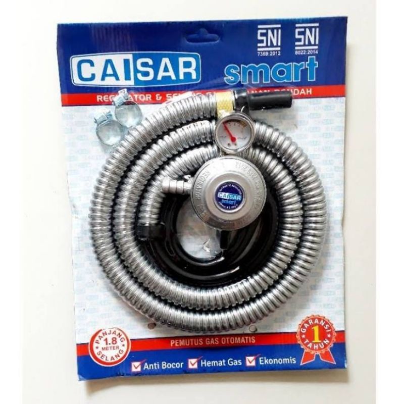 Selang Regulator Gas SNI | Regulator + Selang Kompor Gas Caisar
