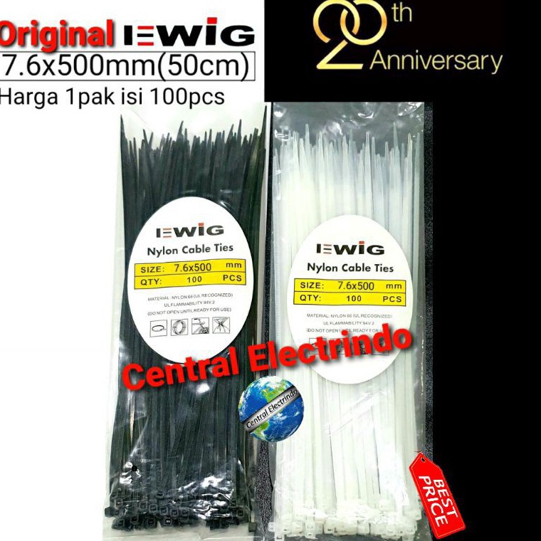 LANGSUNG ATC Kabel Ties Cable Tie 7.6X500mm (50cm).