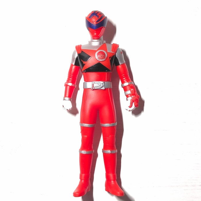 bandai super sentai kyuranger shishi red action figure 17 cm vinyl ori jatimulyan.seller