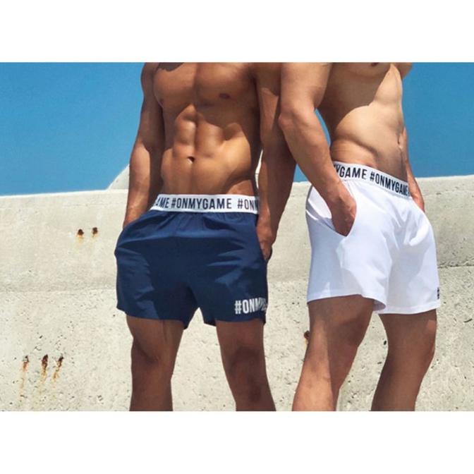 Celana Pendek OMG, On My Game, Celana Gym Pria
