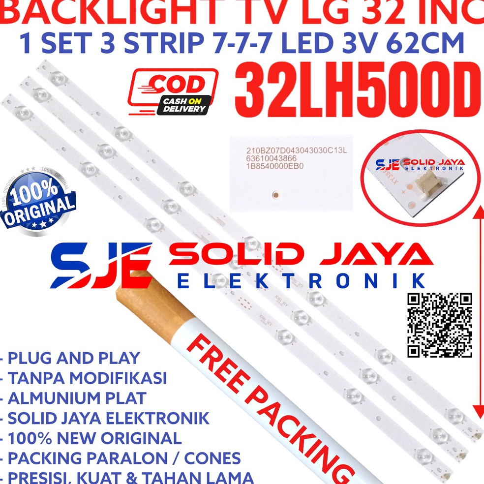 SALE TERBATAS BACKLIGHT TV LED LG 32 INC 32LH500 D 32LH500D 32LH LAMPU BL 7K 3V 32INC INCH IN TV LED