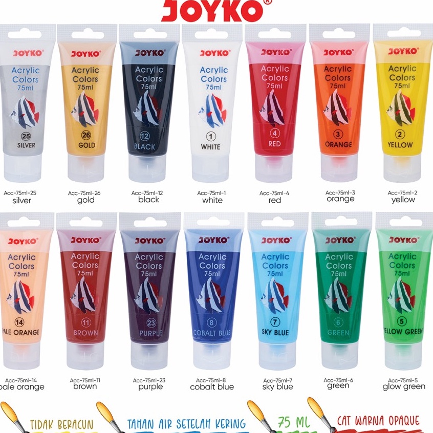 

Paling Popular Cat Akrilik Acrylic Color Joyko ACC-75ML