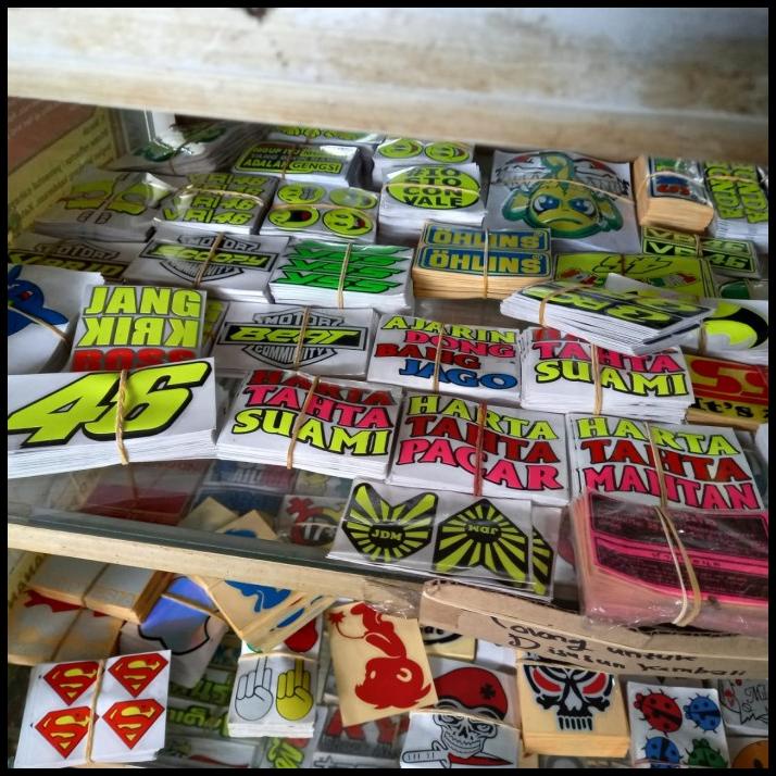 

TERMURAH STICKER CUTTING UK KECIL ISI 10PCS !!!!