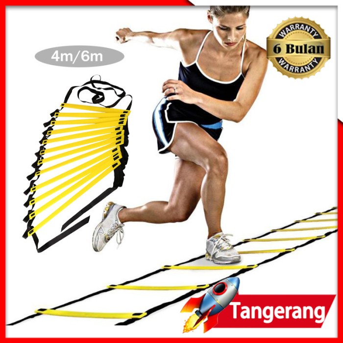 AGILITY LADDER 4 DAN 6 METER TANGGA KELINCAHAN LADDER TANGGA AGILITY
