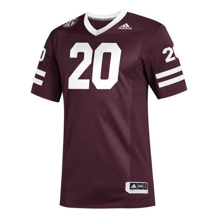 JERSEY ADIDAS FOOTBALL/NFL MISSISSIPPI STATE BULLDOGS ORIGINAL MAROON