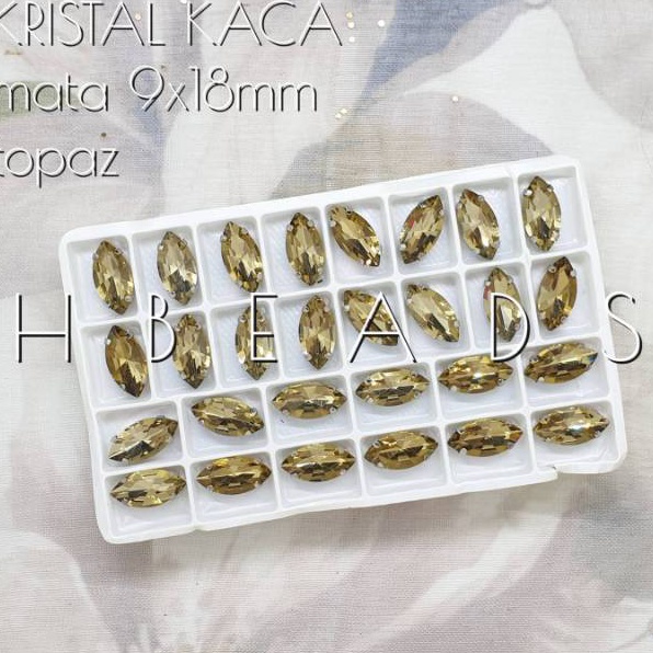 [206] CK6 | 1 Lusin C. KACA Mata CK607 5x10 , CK608 6x12 , CK6097x15 , CK610 9x18 mm kristal cangkan