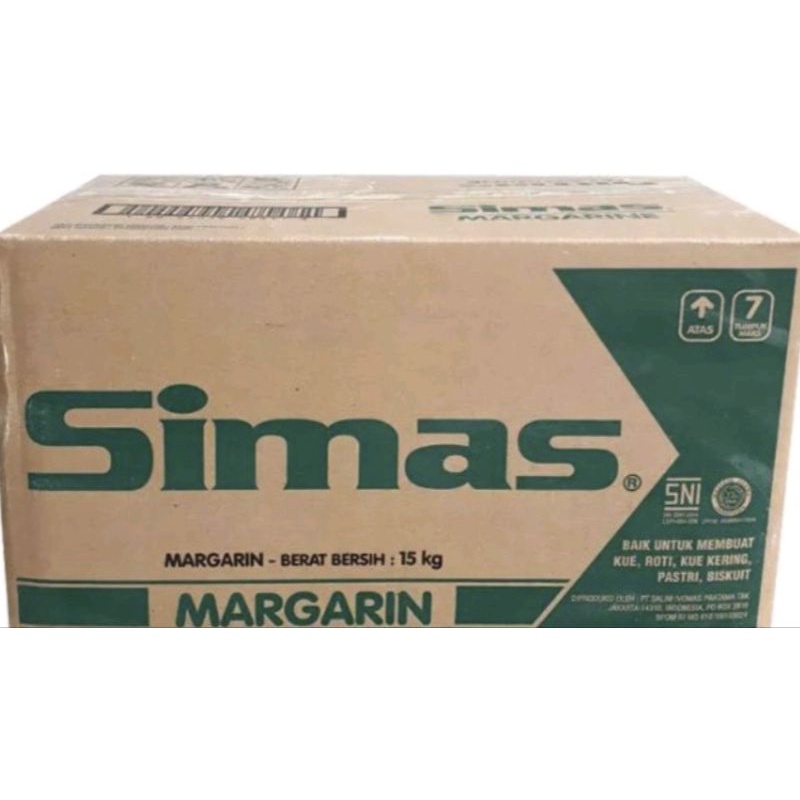 

Simas Margarine / Mentega Kemasan Dus. 15 kg