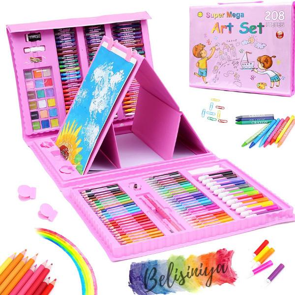 

Mainan Anak Set Spidol Crayon 208Pcs Untuk Melukis/Mewarna