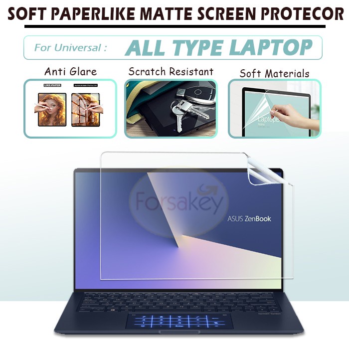 Universal Paperlike Matte Anti Gores Laptop Macbook 13 14 15 Inch Asus