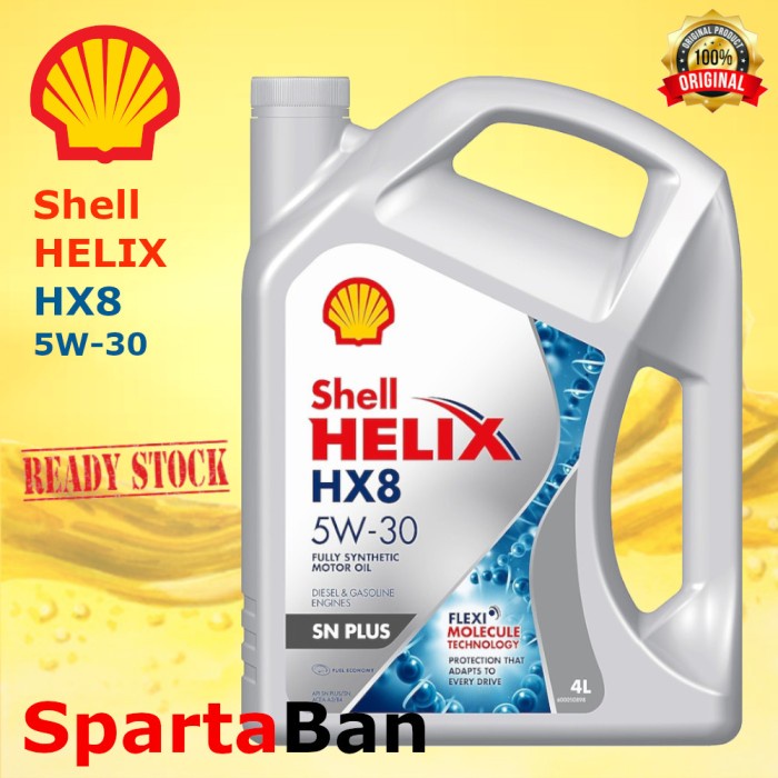 [New] Shell Helix Hx8 5W-30 4Liter Terbaru