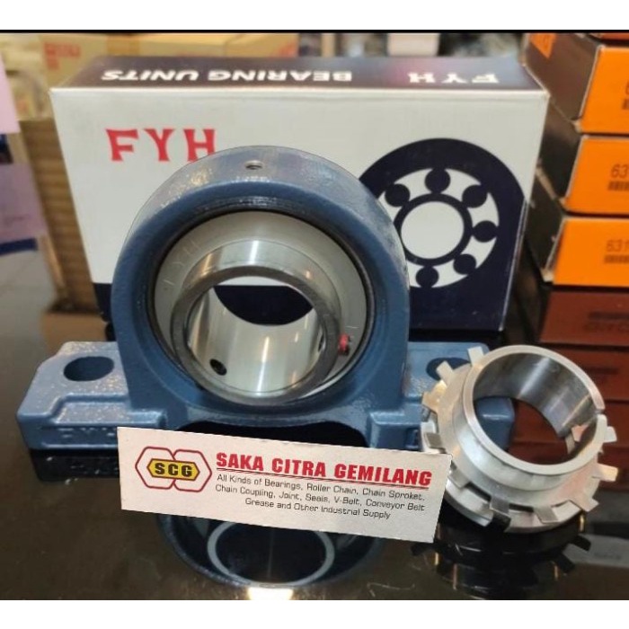 ✨COD Pillow Block Bearing Ukp 208 Merk Fyh  Adapter Komplit Merk Asb Bisa Sameday