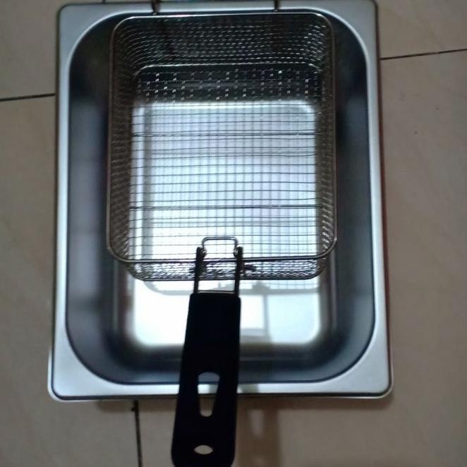 Panci Kotak Kentang Goreng/ Potato Stick Set Full Stainless