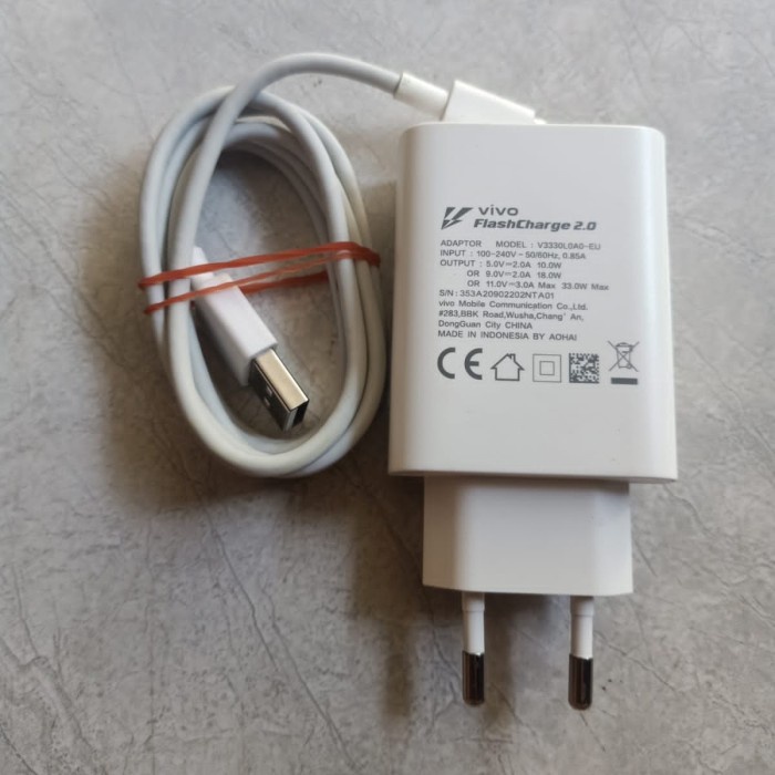 ✅Original Charger Vivo Copotan V20 X60Pro X50Pro X60 Y53S V21 33Wat Diskon