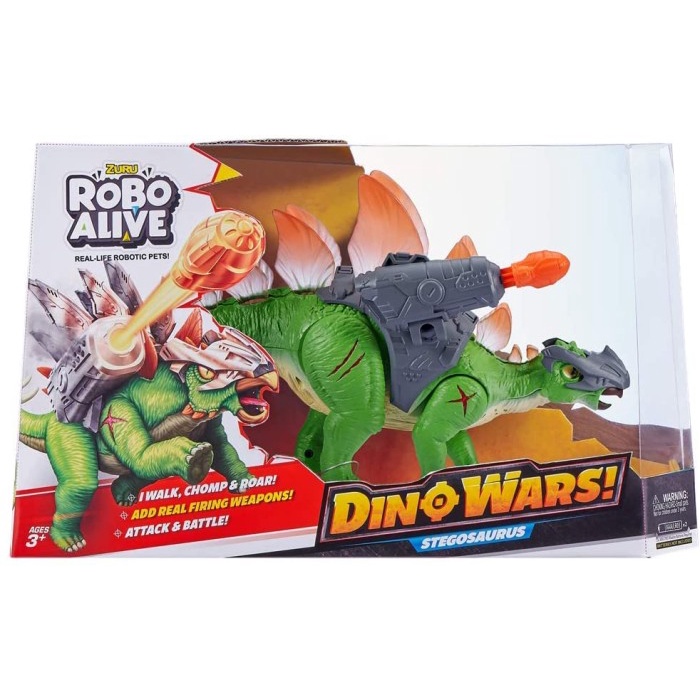 ✅New Ori Zuru Robo Alive Dino Wars Stegosaurus Original Zuru Limited