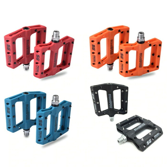 ✨Ori Scudgood Pedal Sepeda Mtb Ultralight Nylon Fiber 4 Bearing Alloy Terbaru