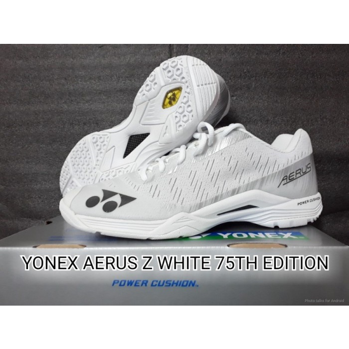 [Best Seller] Sepatu Badminton Yonex Aerus Z White Limited Edition Original Diskon