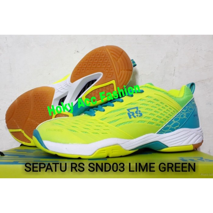 [New Ori] Sepatu Badminton Rs Snd Ltd 03 Lemon - Rs Snd 03 Original Berkualitas