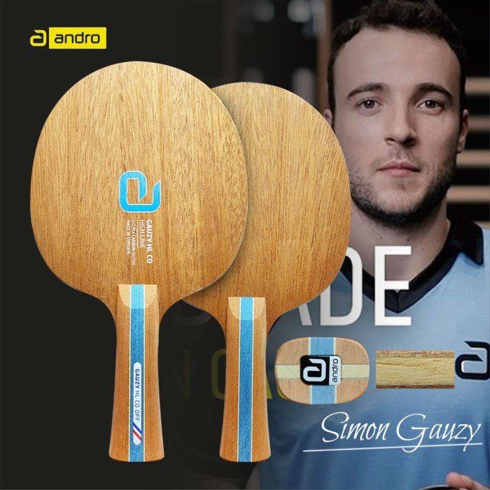 [ORI] Kayu Tenis Meja Carbon Andro Gauzy Hl Co Off Original Bisa Sameday