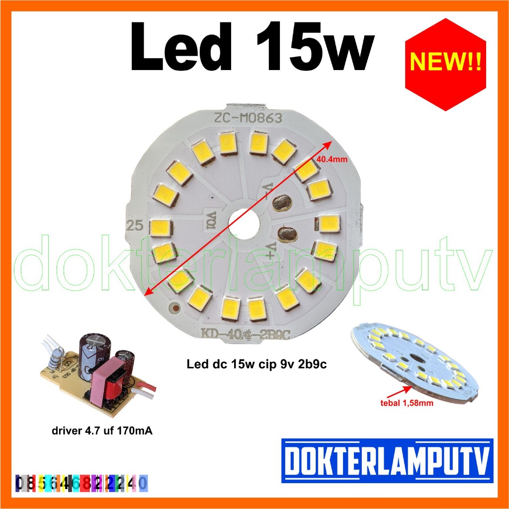J24 LED AC DRIVER TERPISAH 15W UNTUK SERVIS LAMPU PROYEKTOR DIY AJW