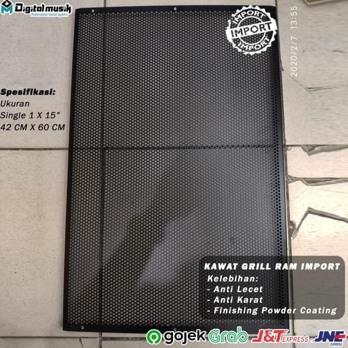 PLAT KAWAT RAM GRILL SPEAKER IMPORT SINGLE 1 X 15" inch
