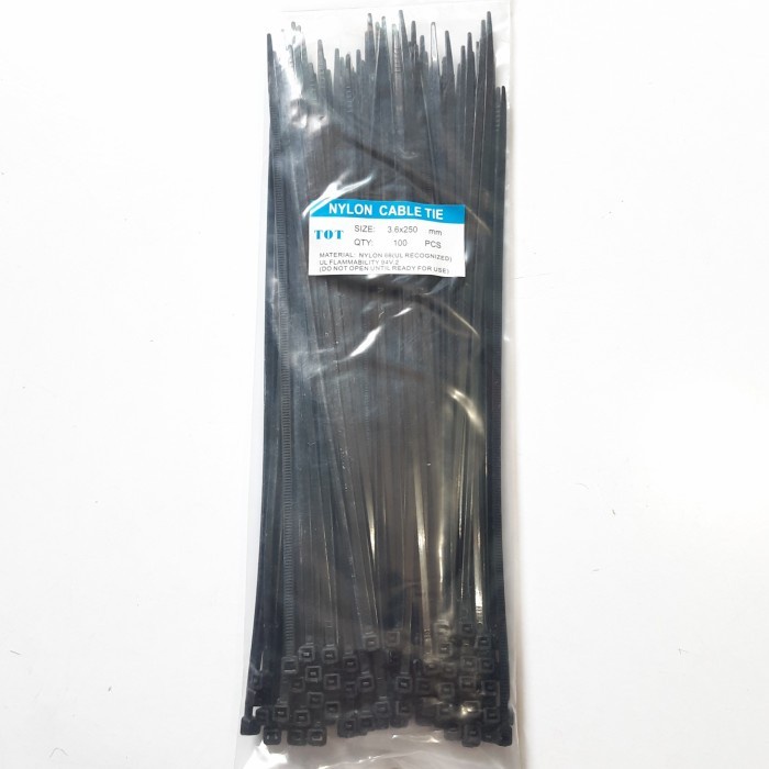 

Kabel Ties Size 3.6 x 25cm / Kabel tis / Cable ties Hitam (B281)