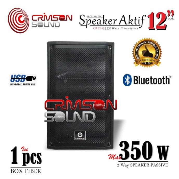 AKTIF SPEAKER 12 Inch 350 Watt CRIMSON CR 12-15