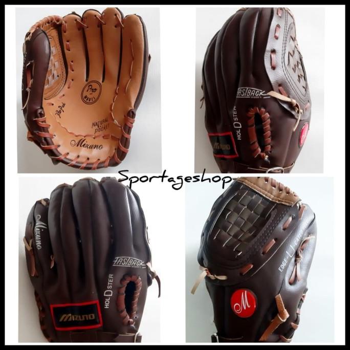 New Glove Softball Baseball Sintetis Mizuno Coklat Pengiriman Cepat