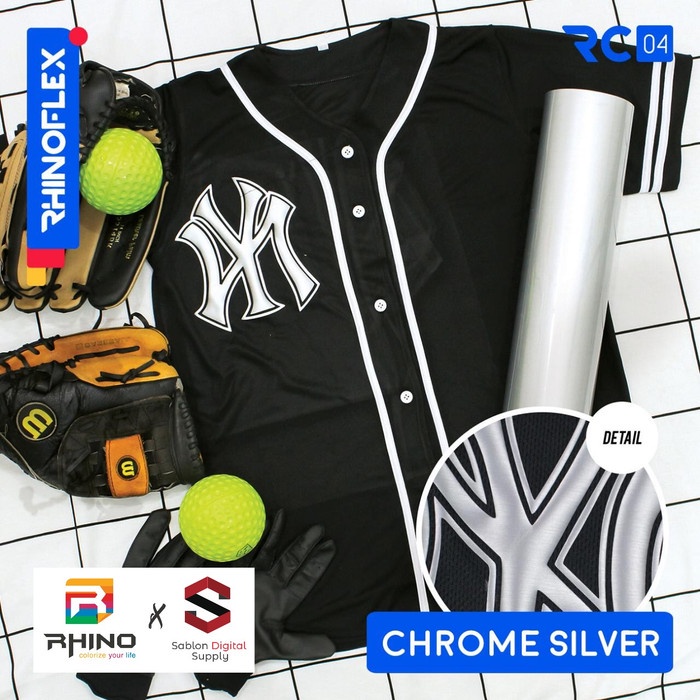 [New] Polyflex Chrome Silver Rhino Rhinoflex Rc - 04 Terbatas