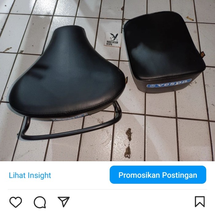 [New Ori] Jok Vespa Super Depan Belakang Original By Mg Baru Cakep Diskon