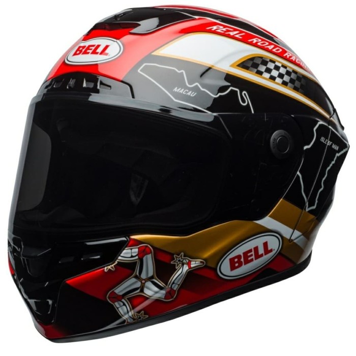 [New Ori] Bell Helmet Star Iom Tt 2018  Helm Full Face  Original Bell Limited