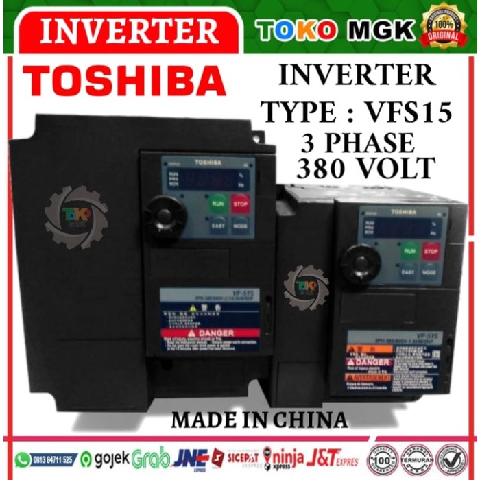[Baru] Vfs15 - 4055P 5.5Kw/7.5Hp/3Phase Inverter Toshiba Terbaru