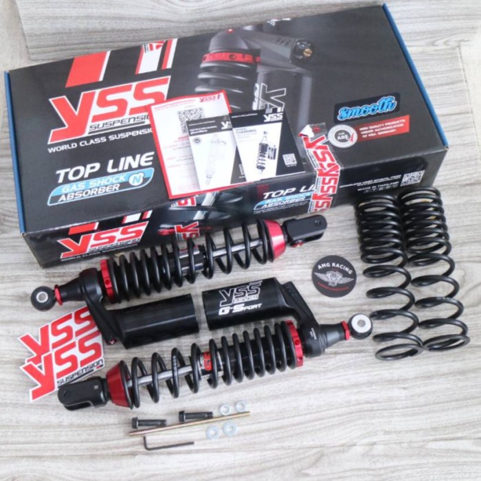 [Baru] Shock Yss Pcx 160 G Sport Smooth Black Series 365Mm Original Yss Terbatas