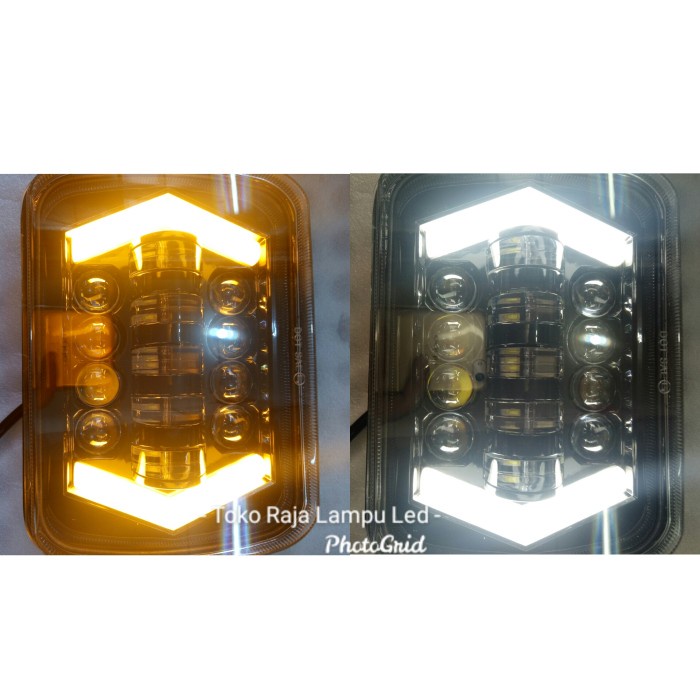 ✨New Daymaker Kotak 7 Inch Spaider Lampu Daymaker 13 Led Diskon