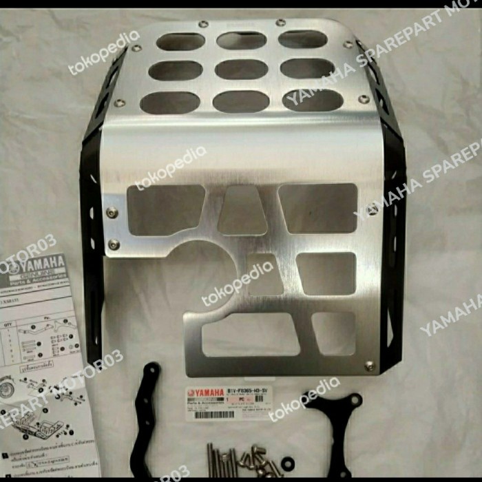 [Baru] Skid Plate Silver Cover Bawah Mesin Xsr155 Xsr 155 Ori Accessories Bisa Sameday