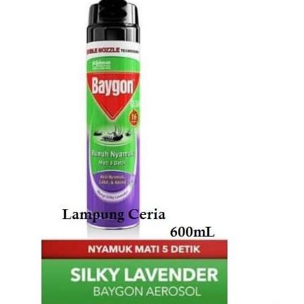 Basmi Nyamuk Semprot | Baygon Anti Nyamuk Silky Lavender Semprot 600
