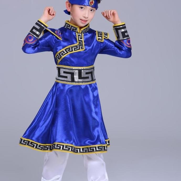 Best Seller Baju Tradisional Mongolia Kostum Costum Anak Negara Mongolia Halloween Stok Terbatas