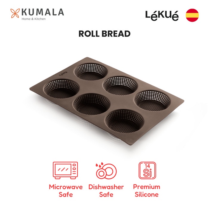 

✅Termurah Lekue Roll Bread Mold 6 Cav Limited