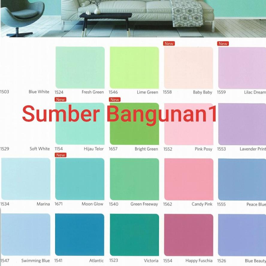 10.10 Cat Tembok Qluc Pink Nippon Paint 4.5Kg Dinding Interior Triplek Merah Muda Grosir