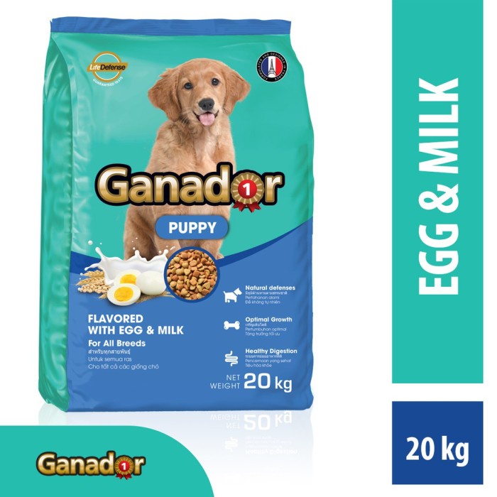GANADOR PUPPY EGG MILK 20KG