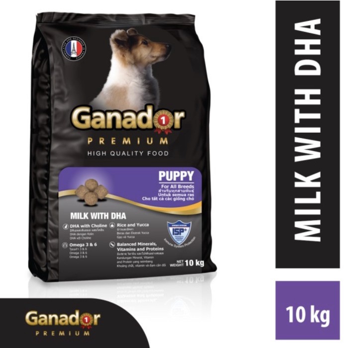 Dog food Ganador Premium Puppy milk DHA 10kg