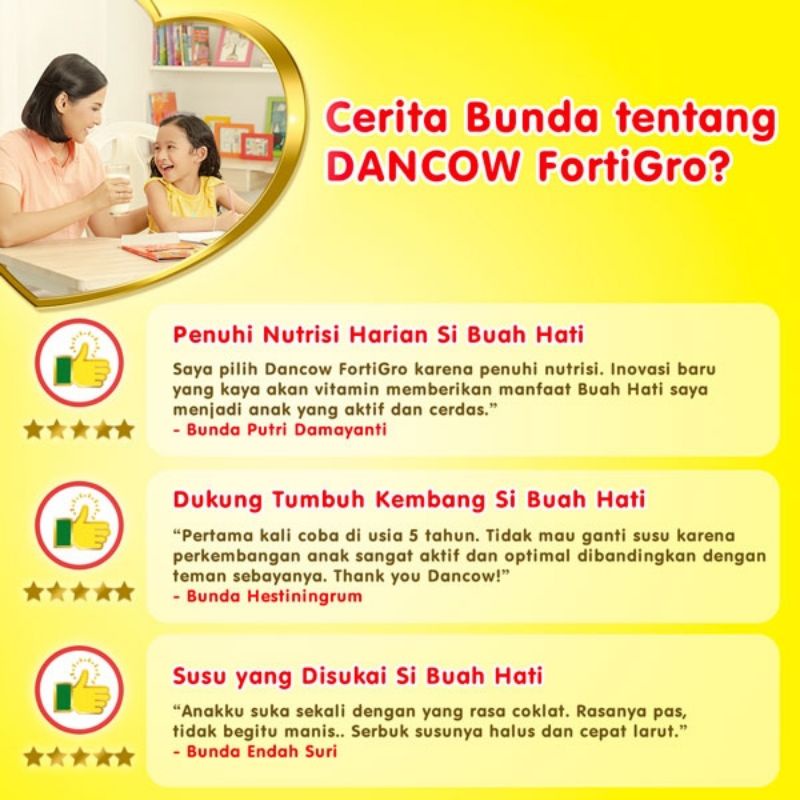 

Dancow Fortigo Susu Bubuk Susu Anak Coklat Pouch 1kg Exp Date November 2024