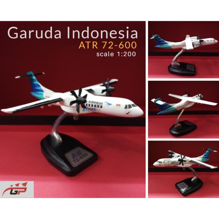REPLIKA MINIATUR PESAWAT ATR GARUDA INDONESIA