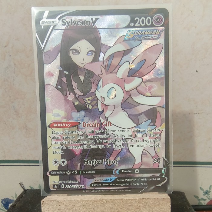 ✅New Pokemon Tcg Indonesia - Sylveon V Csr Bisa Sameday