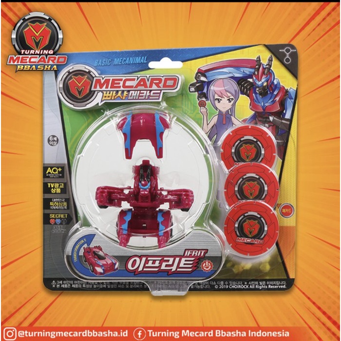 ✅New Turning Mecard Bbasha 017 Basic Mecanimal Ifrit Mainan Robot Mobil Limited