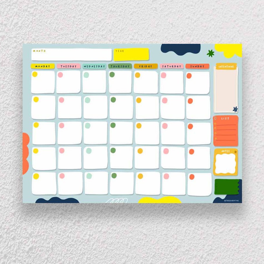 

Wall Monthly Planner A2 (Ukuran Jumbo) By The Gang Of Fur