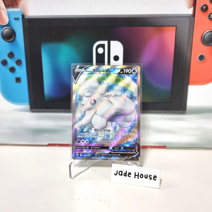 ✅New Alolan Vulpix V 173/195 Silver Tempest - Kartu Pokemon Tcg English Bisa Gojek
