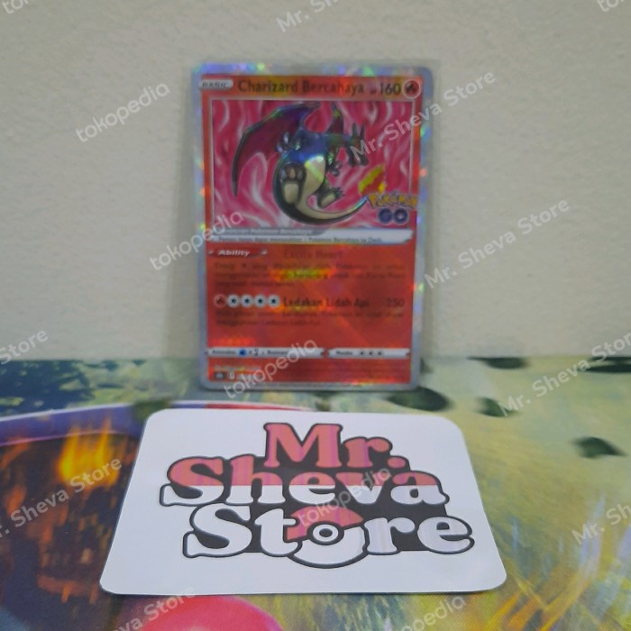 ✅New Kartu Pokemon Go Charizard Bercahaya Bahasa Indonesia Limited